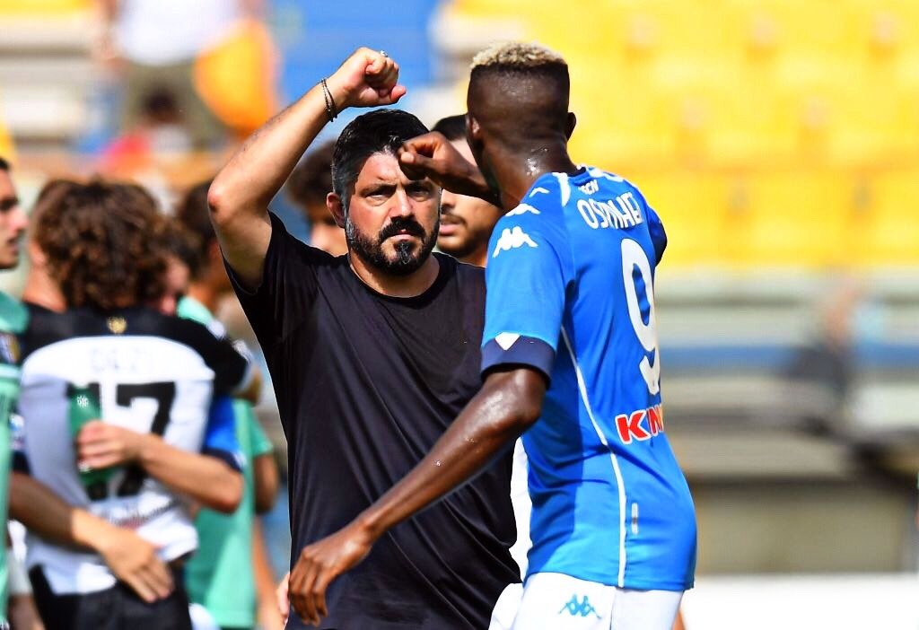 Italian media slams Gattuso for starting Osimhen late in Napoli’s 2 -1 loss to Juventus