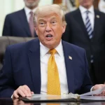 WASHINGTON, DC – JUNE 22: U.S. President Donald Trump delivers remarks before signing an executive order in the Oval Office of the White House on June 22, 2026 in Washington, DC. President Trump signed two orders on quantum computing. Andrew Harnik/Getty Images/AFP (Photo by Andrew Harnik / GETTY IMAGES NORTH AMERICA / Getty Images via AFP)