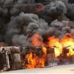 Tanker explosion triggers massive gridlock on Lagos-Ibadan Expressway