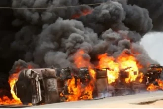 Tanker explosion triggers massive gridlock on Lagos-Ibadan Expressway