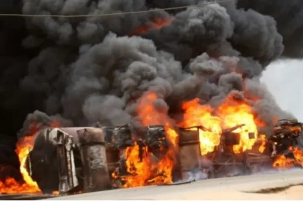 Tanker explosion triggers massive gridlock on Lagos-Ibadan Expressway
