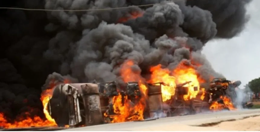 Tanker explosion triggers massive gridlock on Lagos-Ibadan Expressway
