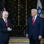 Benjamin Netanyahu departing Israel ahead of his meeting with Donald Trump at the White House