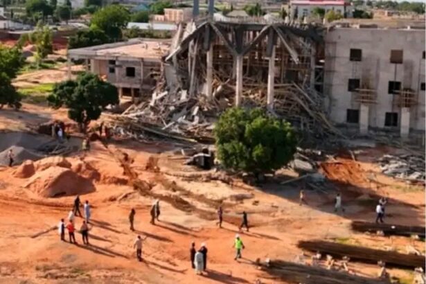 Gombe Assembly collapse at section of new House of Assembly complex under construction
