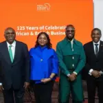 D’banj ringing the closing bell at the London Stock Exchange in London