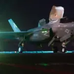 President Donald Trump speaking as the United States launches fresh military strikes against Iran