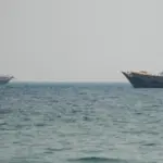 Donald Trump speaking on the Strait of Hormuz cargo fee and Iran port blockade