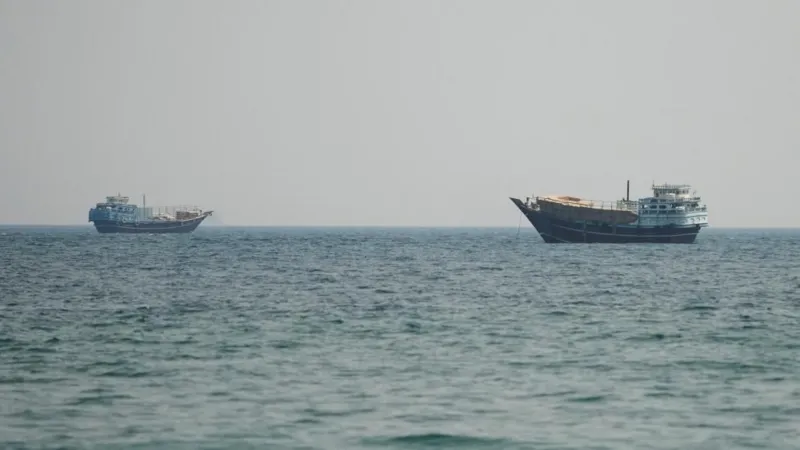 Donald Trump speaking on the Strait of Hormuz cargo fee and Iran port blockade