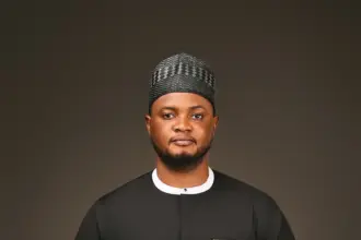 Ibraheem Adekunle addressing journalists over the Osun Central PDP senatorial ticket