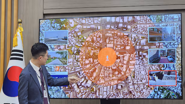 South Korea stalking app showing real-time location tracking for offenders