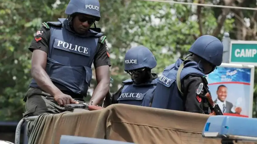 Nigeria Police officers during nationwide operations against kidnapping and armed crime