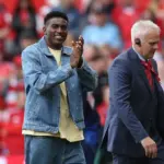 Taiwo Awoniyi receives guard of honour during Nottingham Forest farewell