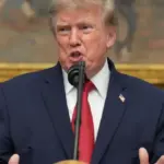 US President Donald Trump announces tougher economic pressure against Iran