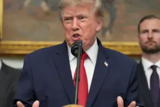 US President Donald Trump announces tougher economic pressure against Iran