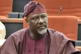 ADC chieftain Dino Melaye speaking about President Bola Tinubu ahead of the 2027 election