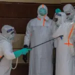 Health workers responding to the worsening Ebola outbreak in DR Congo