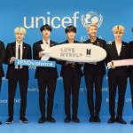 BTS singer Jimin during a concert as fans raise money for children battling cancer