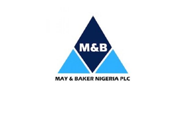 May and Baker Nigeria logo as the company warns investors about a fraudulent investment scheme
