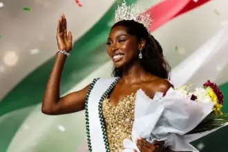 Nigeria’s Tamunosoye Karibi-George after winning Africa Top Model at Miss World 2026