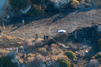 Emergency response following a fatal helicopter crash on the Greek island of Sifnos