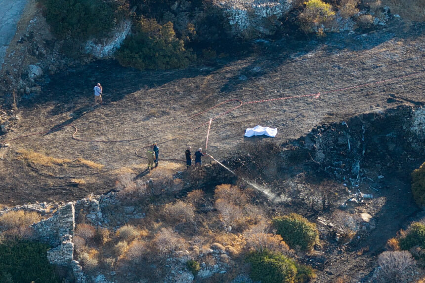 Emergency response following a fatal helicopter crash on the Greek island of Sifnos