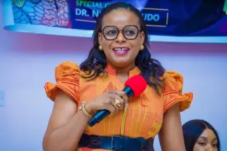 Anambra First Lady Nonye Soludo encouraging mothers to practise exclusive breastfeeding