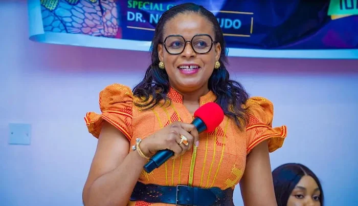 Anambra First Lady Nonye Soludo encouraging mothers to practise exclusive breastfeeding