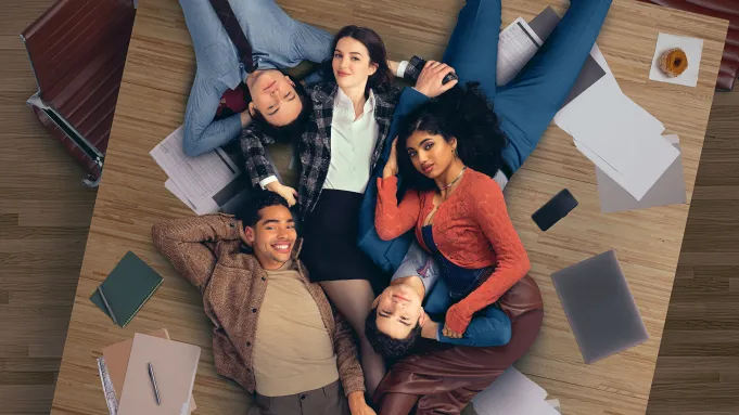 Cast of Mindy Kaling’s comedy Not Suitable for Work following its cancellation by Hulu
