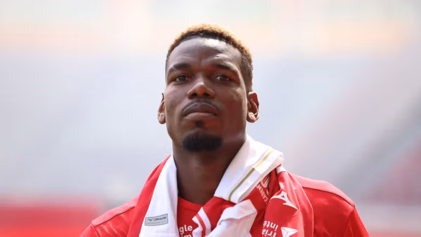 Paul Pogba during his injury-hit spell with AS Monaco