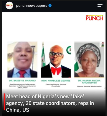 ICPC investigation into an alleged fake federal agency with coordinators across 20 states and overseas representatives