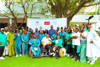 British High Commissioner Richard Montgomery hosts Team Nigeria athletes and officials after their Glasgow 2026 Commonwealth Games success