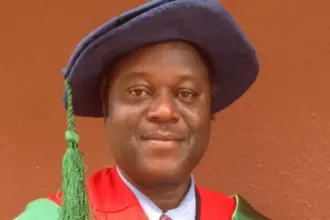 UNIOSUN Vice-Chancellor Clement Adebooye addressing newly inducted medical graduates