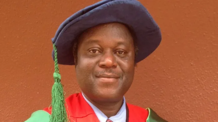UNIOSUN Vice-Chancellor Clement Adebooye addressing newly inducted medical graduates