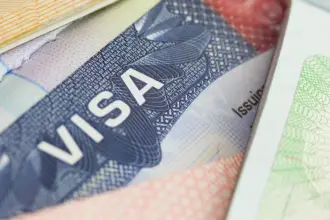 Nigerian passport and United States visa documents illustrating the permanent US visa bond programme