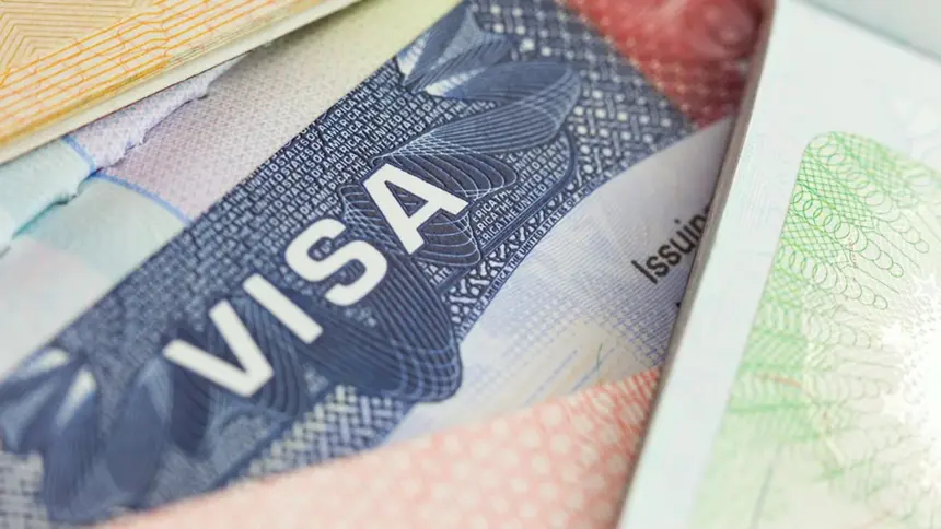 Nigerian passport and United States visa documents illustrating the permanent US visa bond programme