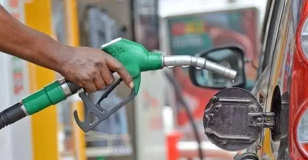 Fuel nozzle at a filling station following Dangote Refinery’s petrol and diesel price reduction