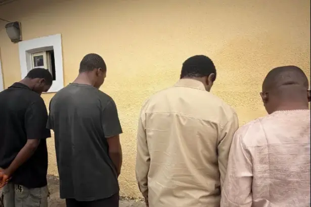 Suspects paraded by police over alleged kidney harvesting operation