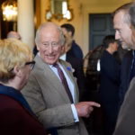 King Charles III ahead of a meeting with global artificial intelligence executives