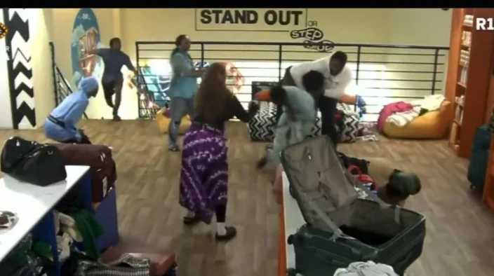 BBNaija housemates Keivo and Tram clash during argument over shirt