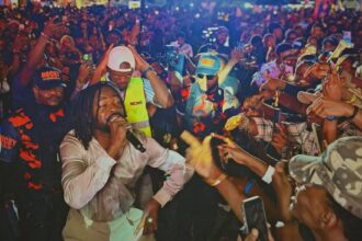 Performers and guests celebrate the 10th anniversary of Bole Festival in Port Harcourt