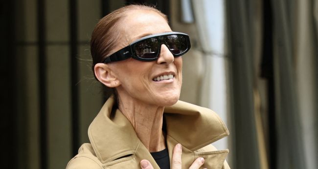 Celine Dion greeting fans in Paris ahead of her first full concert in six years