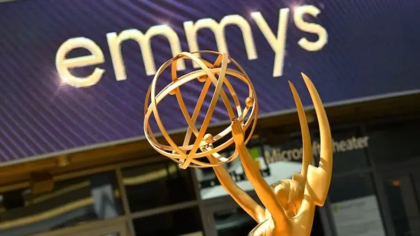 Emmy Award statuette as the Television Academy considers a move to Amazon Prime Video