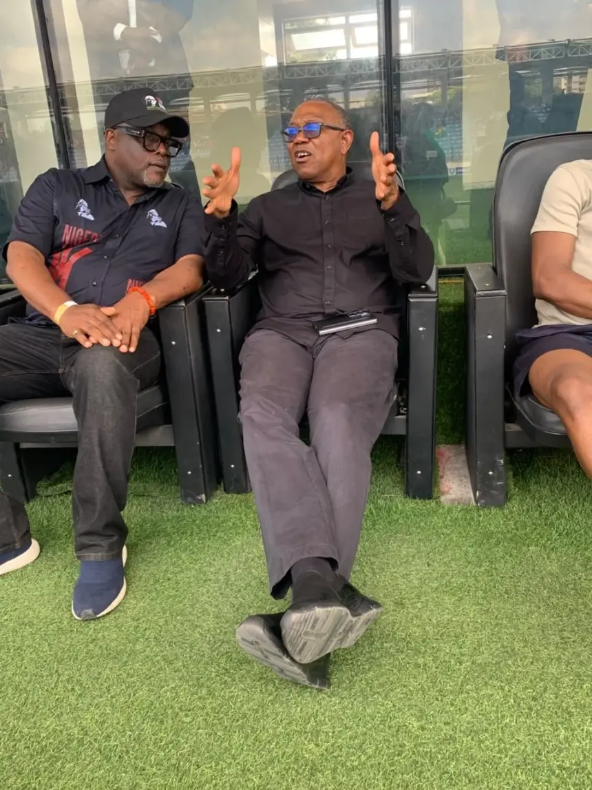 Peter Obi attends Ikorodu City’s NPFL match against Rangers in Lagos