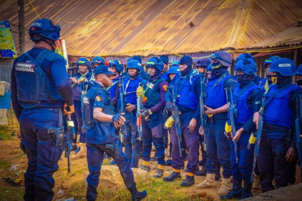 NSCDC operatives as 37 suspected illegal miners die in custody in Niger State