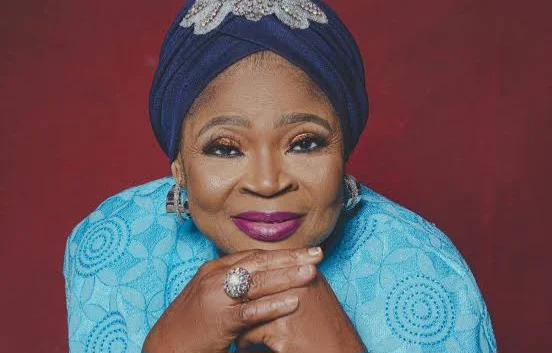 Veteran Waka singer Salawa Abeni discussing her early years in the music industry