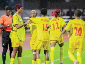 Edo Queens players during the CAF Women’s Champions League WAFU-B qualifiers