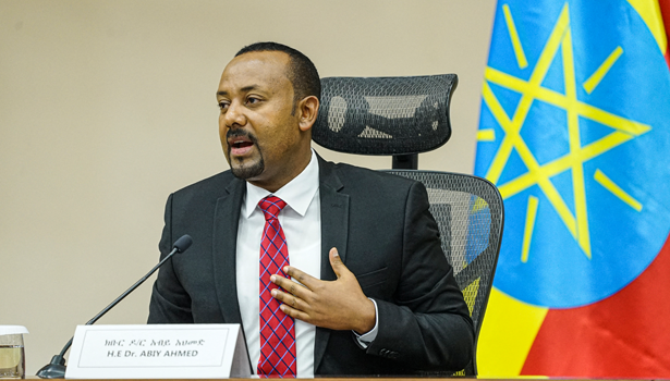 Ethiopian Prime Minister Abiy Ahmed following his reappointment by parliament
