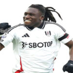 Calvin Bassey playing for Fulham in the Premier League