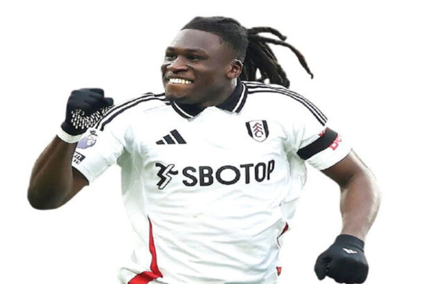 Calvin Bassey playing for Fulham in the Premier League