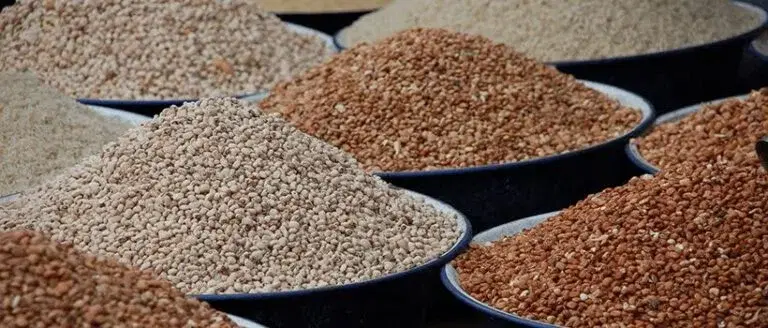 Beans sold in a Nigerian market amid NAFDAC pesticide safety concerns